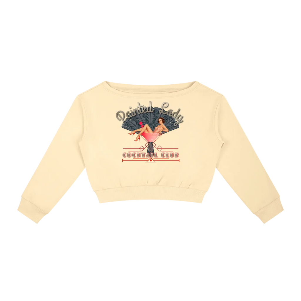 Vintage Cocktail Club Women's Off-Shoulder Sweatshirt
