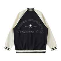 Sonoma California O.G. Collegiate Two Tone Raglan Sleeve Varsity Jacket