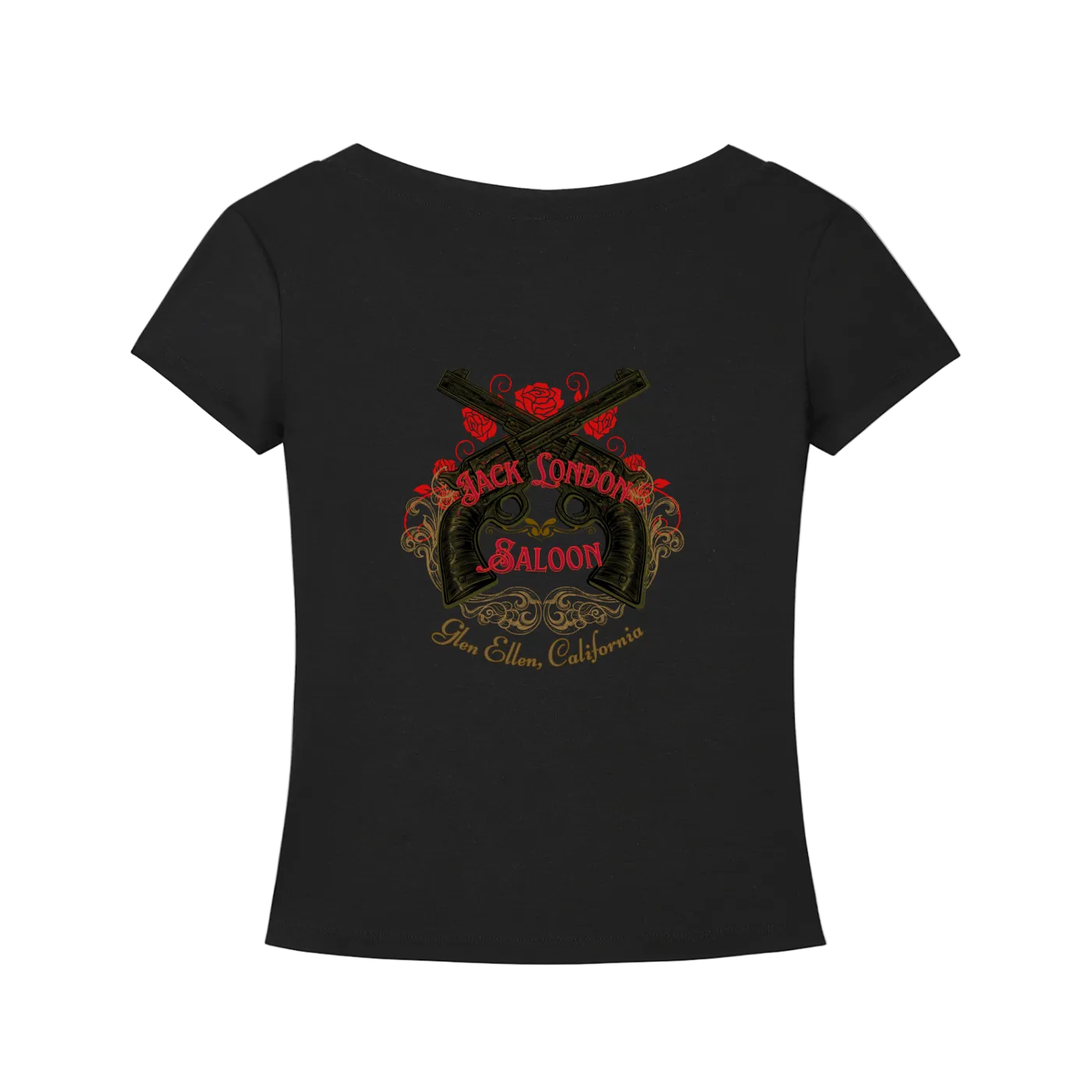 Saloon Silhouette V-Neck T-Shirt Secondary image
