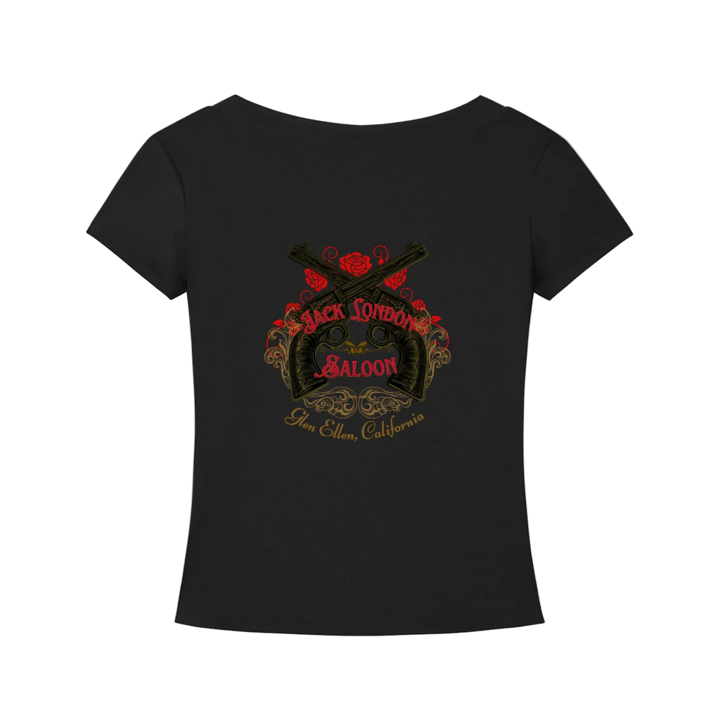 Saloon Silhouette V-Neck T-Shirt