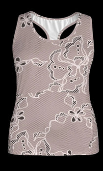 Rose Lace Women's Racerback Sports Top