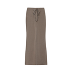 Drawstring Maxi Skirt