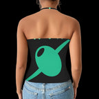 Big Cocktail Energy Women's V-Neck Halter Top