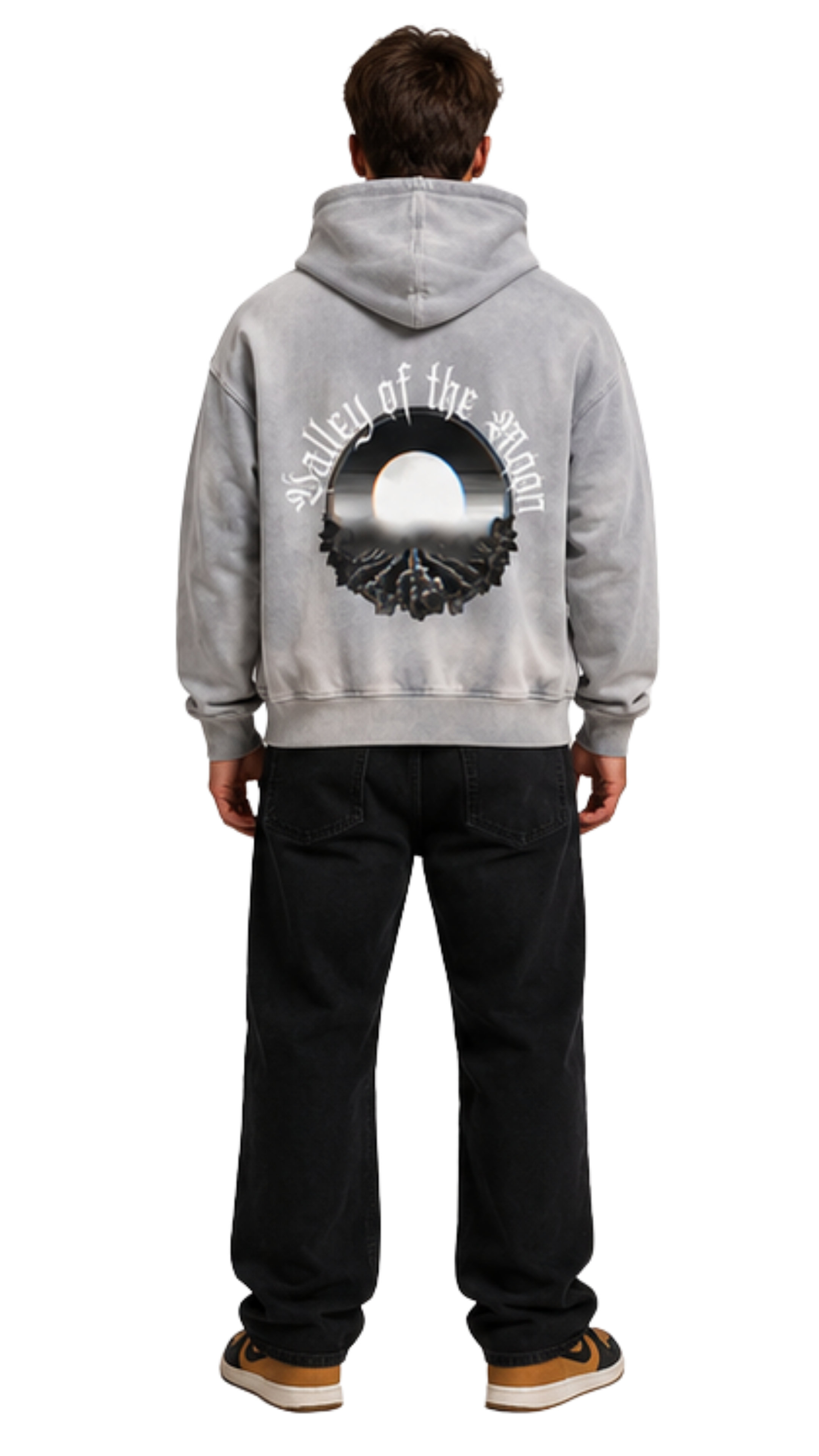 Valley of the Moon Men's Sun Fade Raw Edge Fleece Zip Hoodie Main image