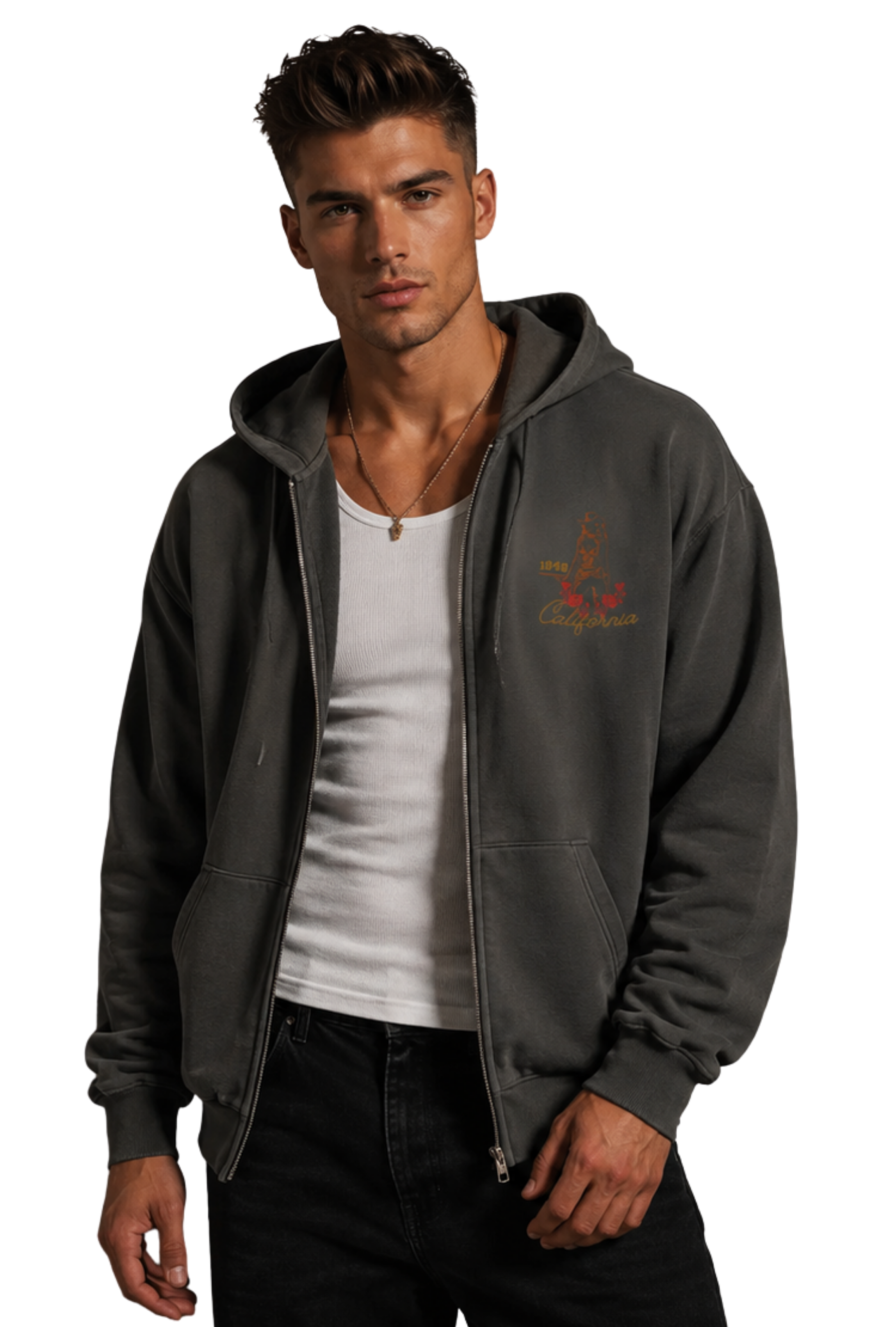California Cowgirl Men’s Full Zip Hoodie