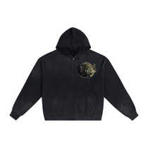Jack London Wolf Sunfade Zip Hoodie