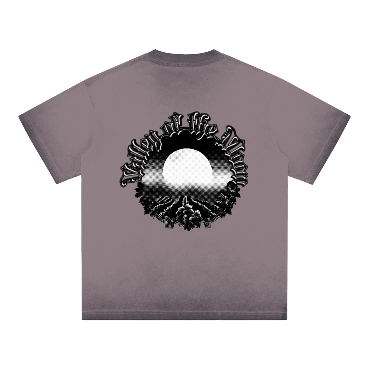 Valley of the Moon Gothic Reverse Dyed Men's Cotton T-Shirt