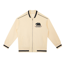 Contrast Piping Zip Bomber Jacket