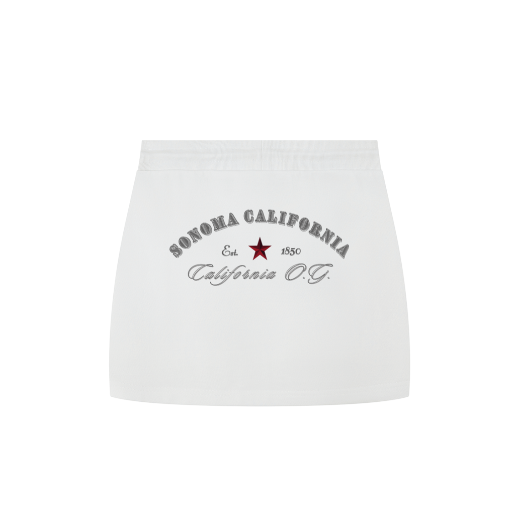 California O.G. Drawstring Mini Skirt