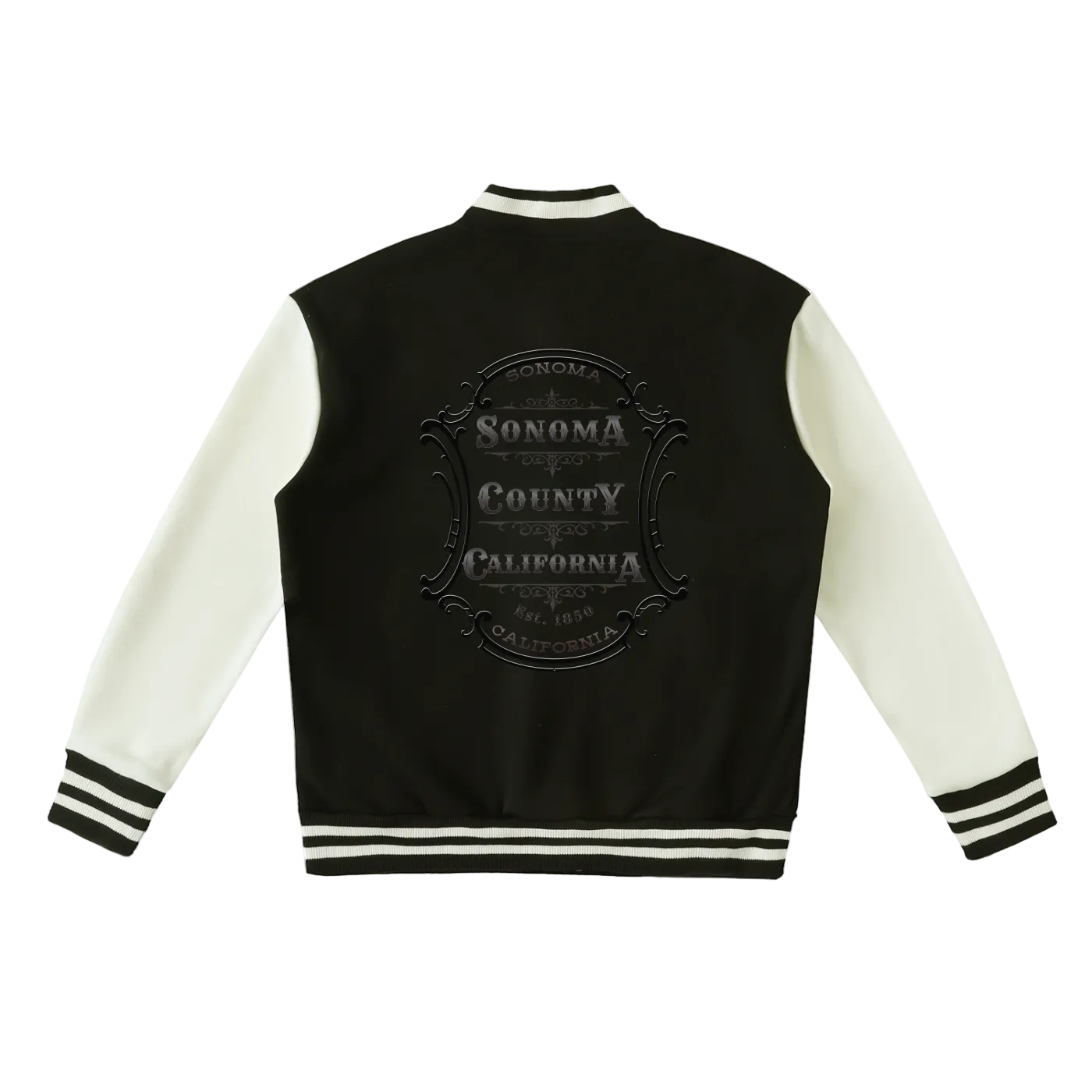 Sonoma County Emblem Two-Tone Fleeced Varsity Jacket Secondary image