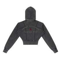 California O.G. Vintage Wash Cropped Women's Hoodie