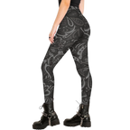 Black Paisley Women's High-Waist Legging