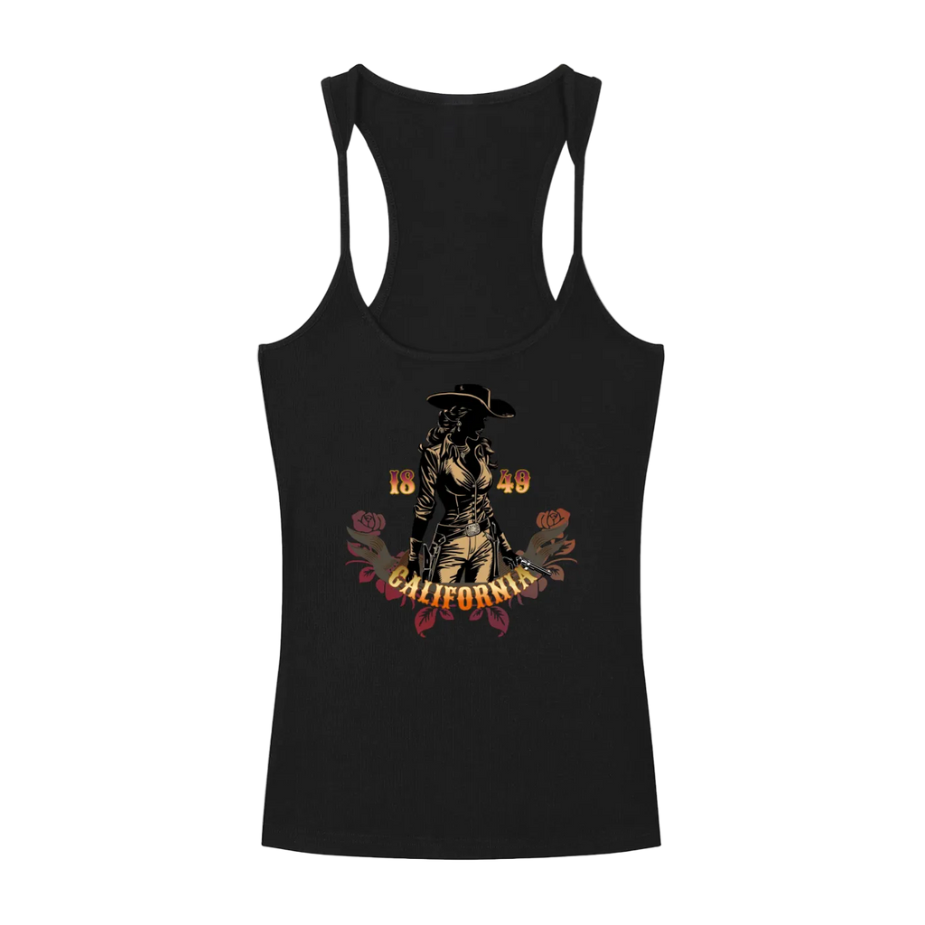 Vintage Outlaw Ribbed Women's Racerback Tank Top
