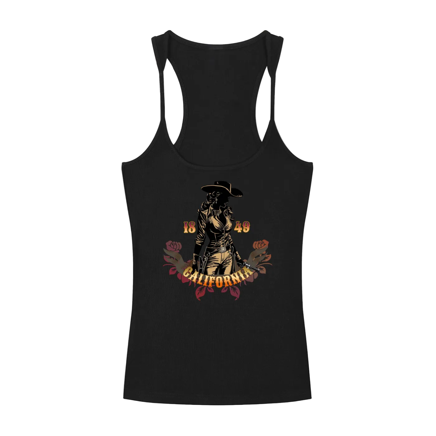 Vintage Outlaw Ribbed Women's Racerback Tank Top