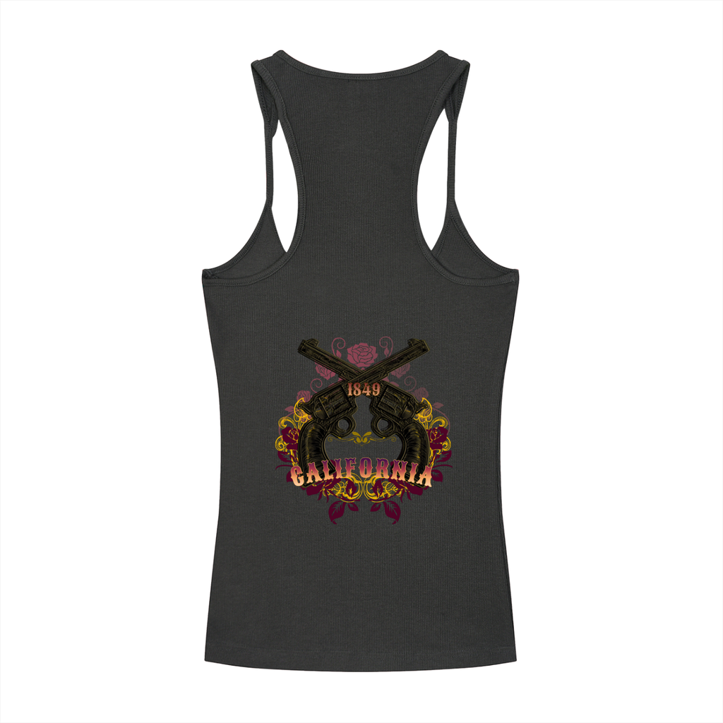 Vintage Outlaw Ribbed Women's Racerback Tank Top