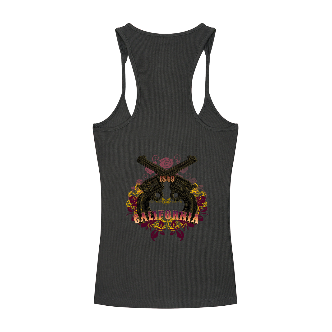 Vintage Outlaw Ribbed Women's Racerback Tank Top