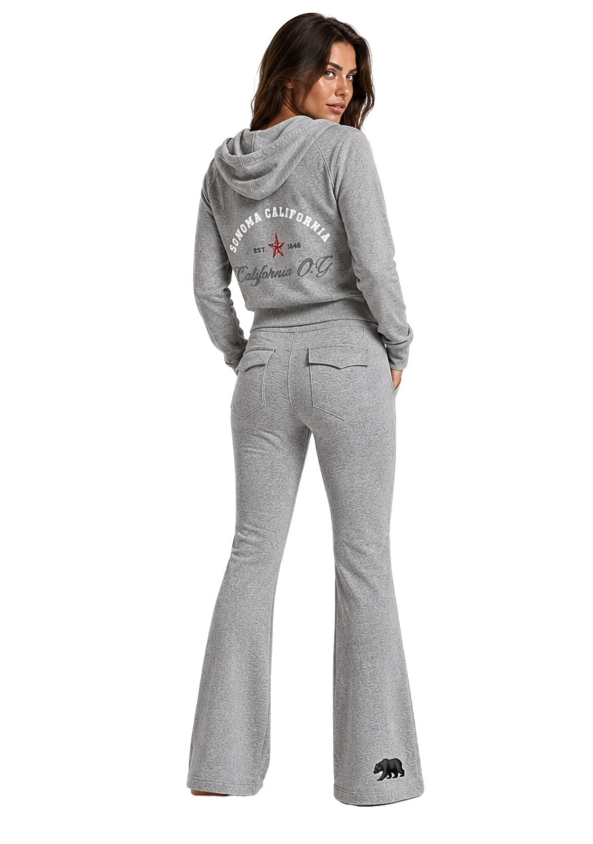 California O.G. Collegiate Women's Drawstring Flared Sweatpants