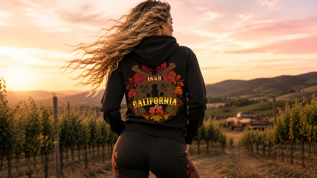 California Outlaw Women's  Organic Zip Hoodie