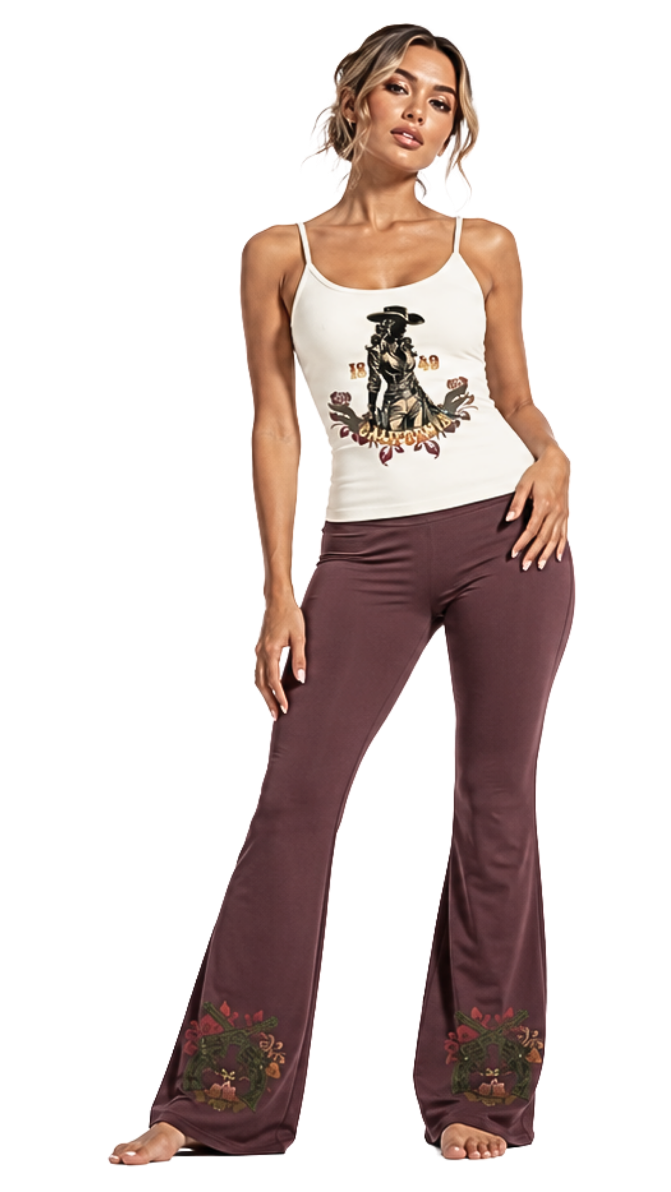 California Outlaw Women’s High Rise Flared Leggings