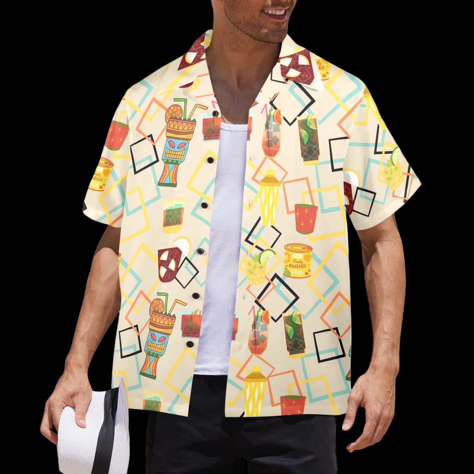 Tiki Cocktails Men's Hawaiian Shirt Secondary image