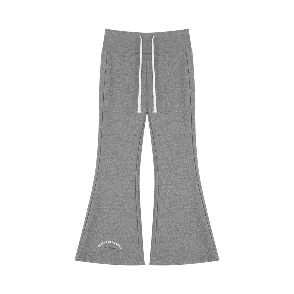 Women's Drawstring Flared Leg Pants