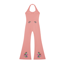 Grafitti Rose Women’s Halter Flared Jumpsuit