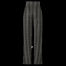 Black & Charcoal Pinstripe Women's Drawstring Lounge Pants