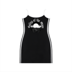 Valley of the Moon White Striped Mini Dress