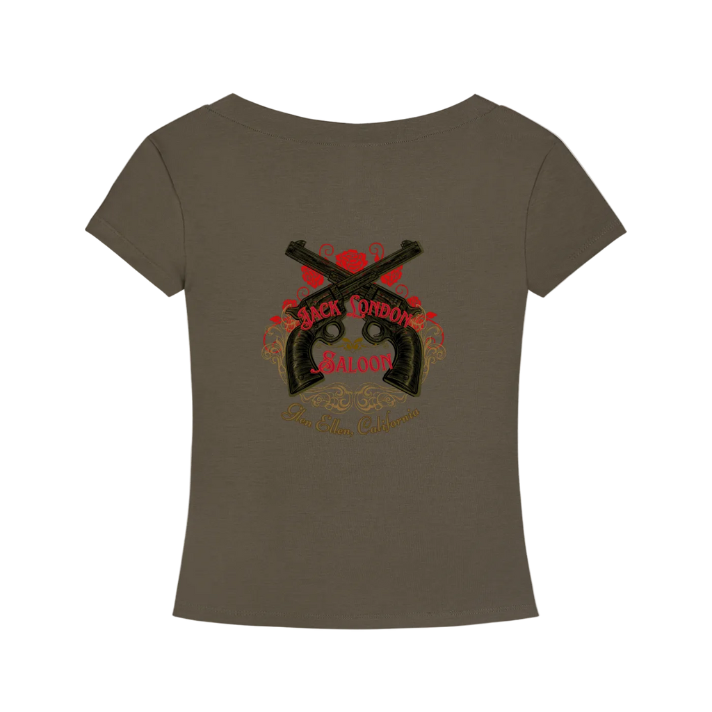 Saloon Silhouette V-Neck T-Shirt