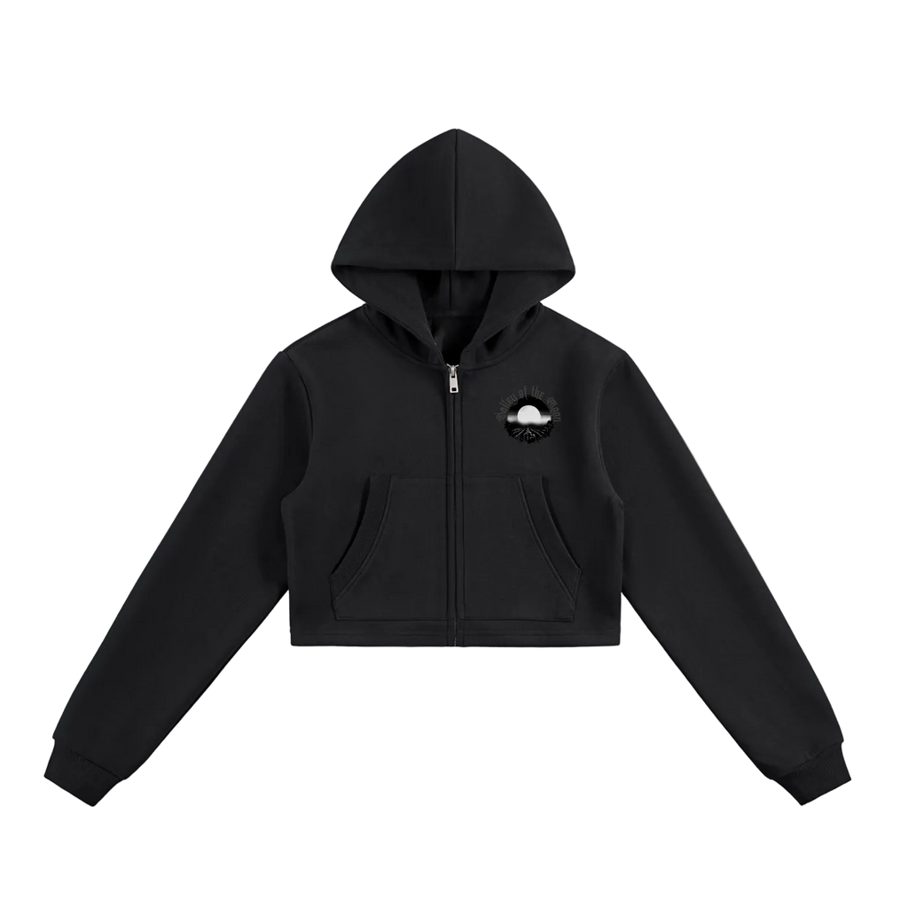 Valley of the Moon Women's Cropped Zip-Up Hoodie