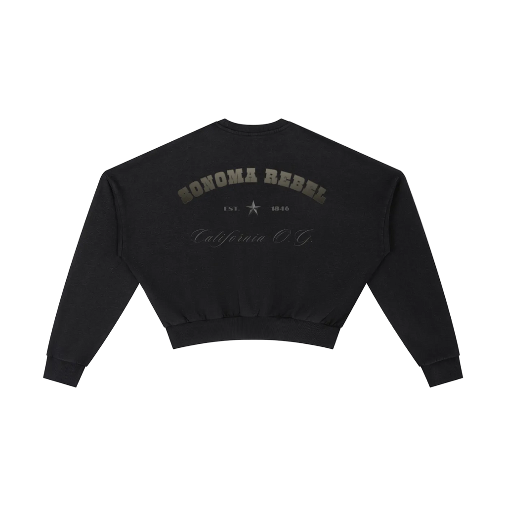 Sonoma Rebel Vintage Washed Cropped Sweatshirt