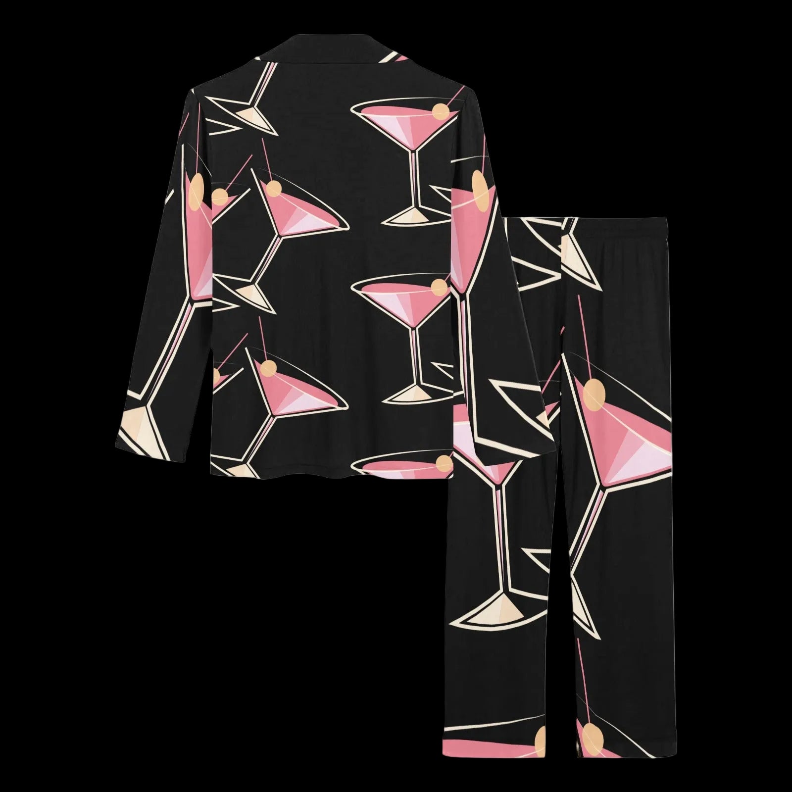 Cosmopolitan Cocktail Women's Long Pajama Set