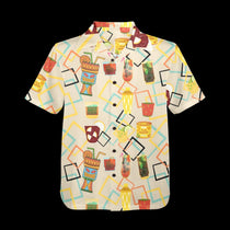 Tiki Cocktails Men's All Over Print Hawaiian Shirt