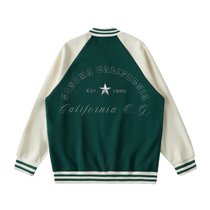 Sonoma California O.G. Collegiate Two Tone Raglan Sleeve Varsity Jacket
