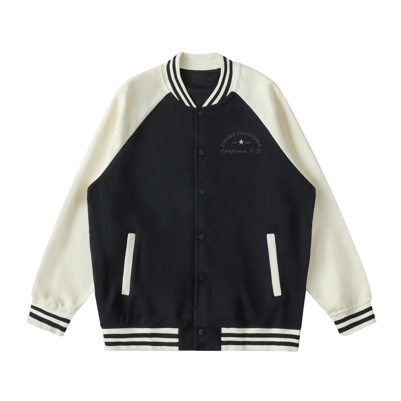 Sonoma California O.G. Collegiate Two Tone Raglan Sleeve Varsity Jacket Main image