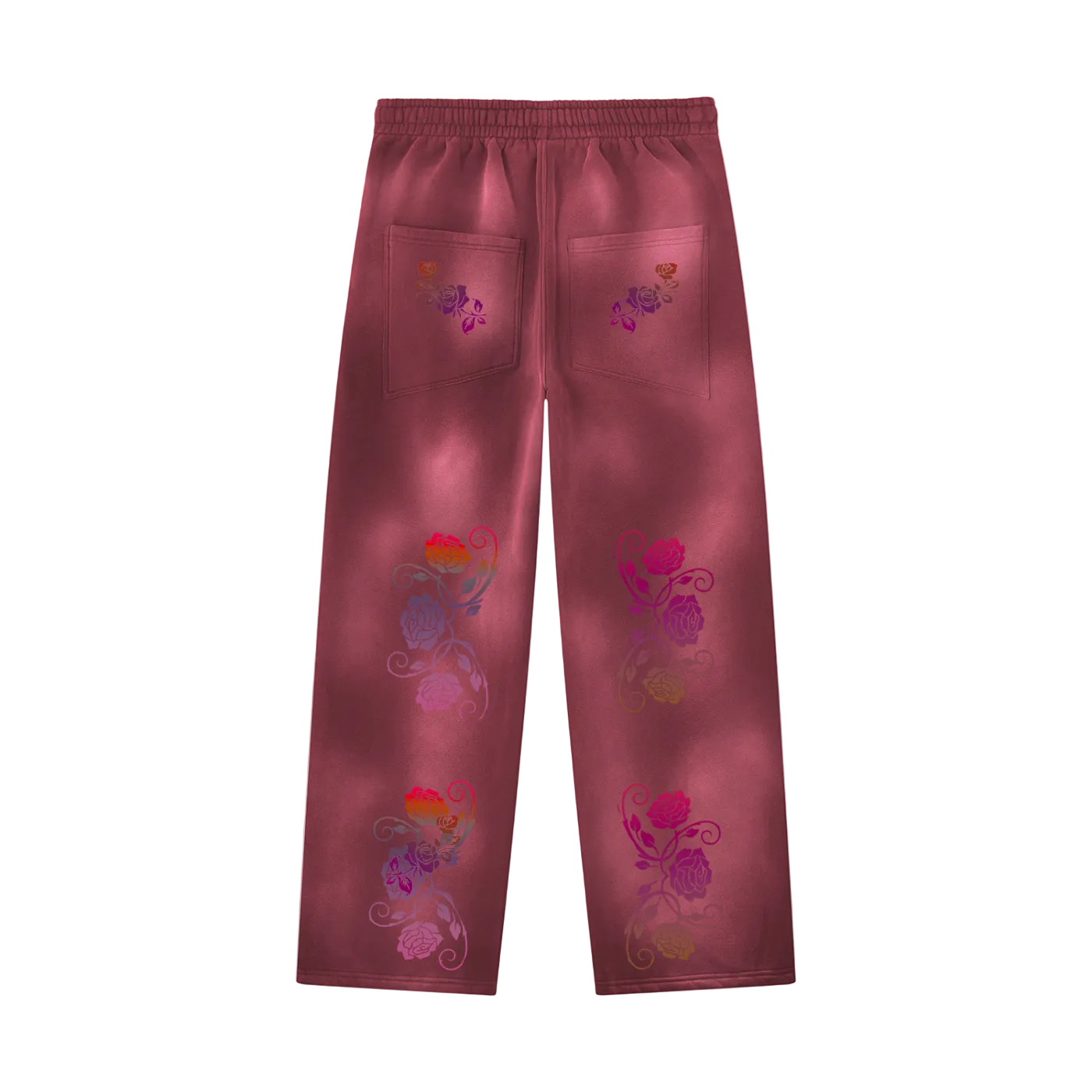 Unisex Sunfade Wide Leg Fleece Sweatpants