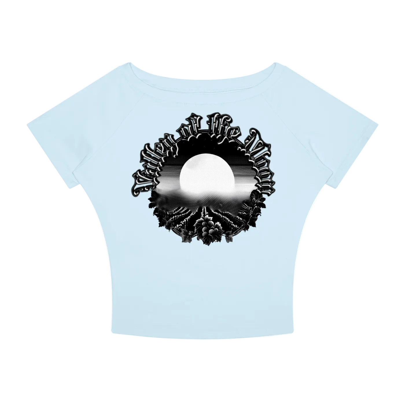 Valley of the Moon Gothic Graffitti Women’s Boatneck T-Shirt