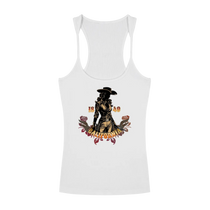 California Outlaw Ribbed Women's Racerback Tank Top