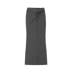Drawstring Maxi Skirt