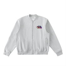 Essential Zip-Up Fleeced Varsity Jacket
