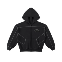 California Bear Contrast-Stitched Men's Zip Hoodie