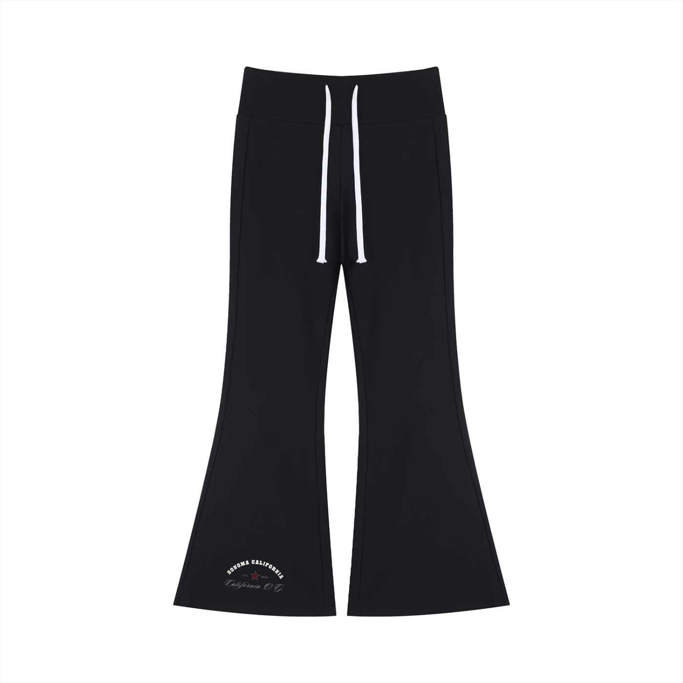 Women's Drawstring Flared Leg Pants