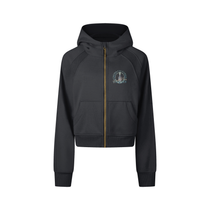Cropped Zip-Through Hoodie
