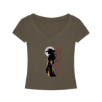Saloon Silhouette V-Neck T-Shirt