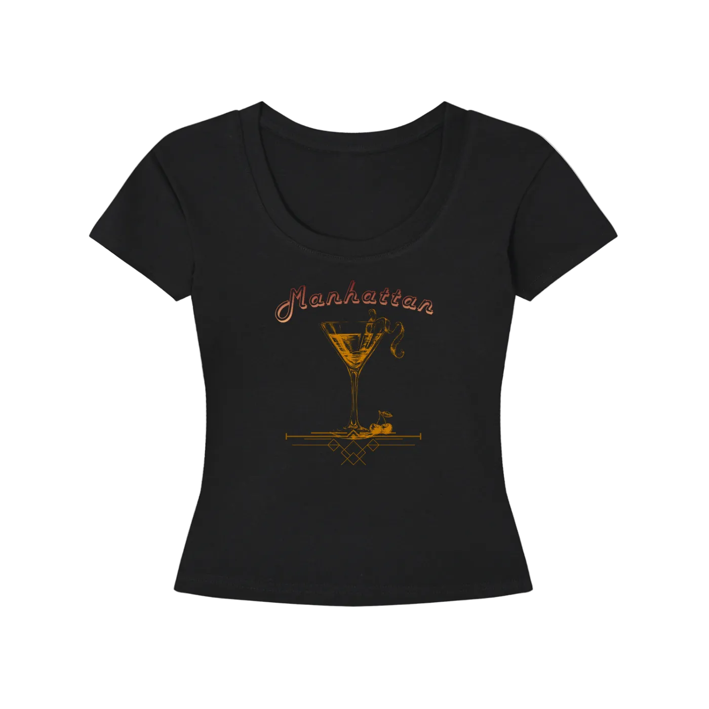 Vintage Manhattan Cocktail Women's Slim-Fit T-Shirt Main image