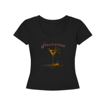 Vintage Manhattan Cocktail Women's Slim-Fit T-Shirt
