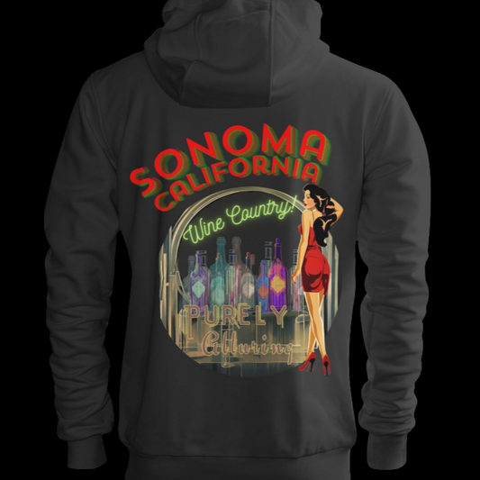 SONOMA COUNTY CLASSIC PINUP Ultra Soft Zip Hoodie