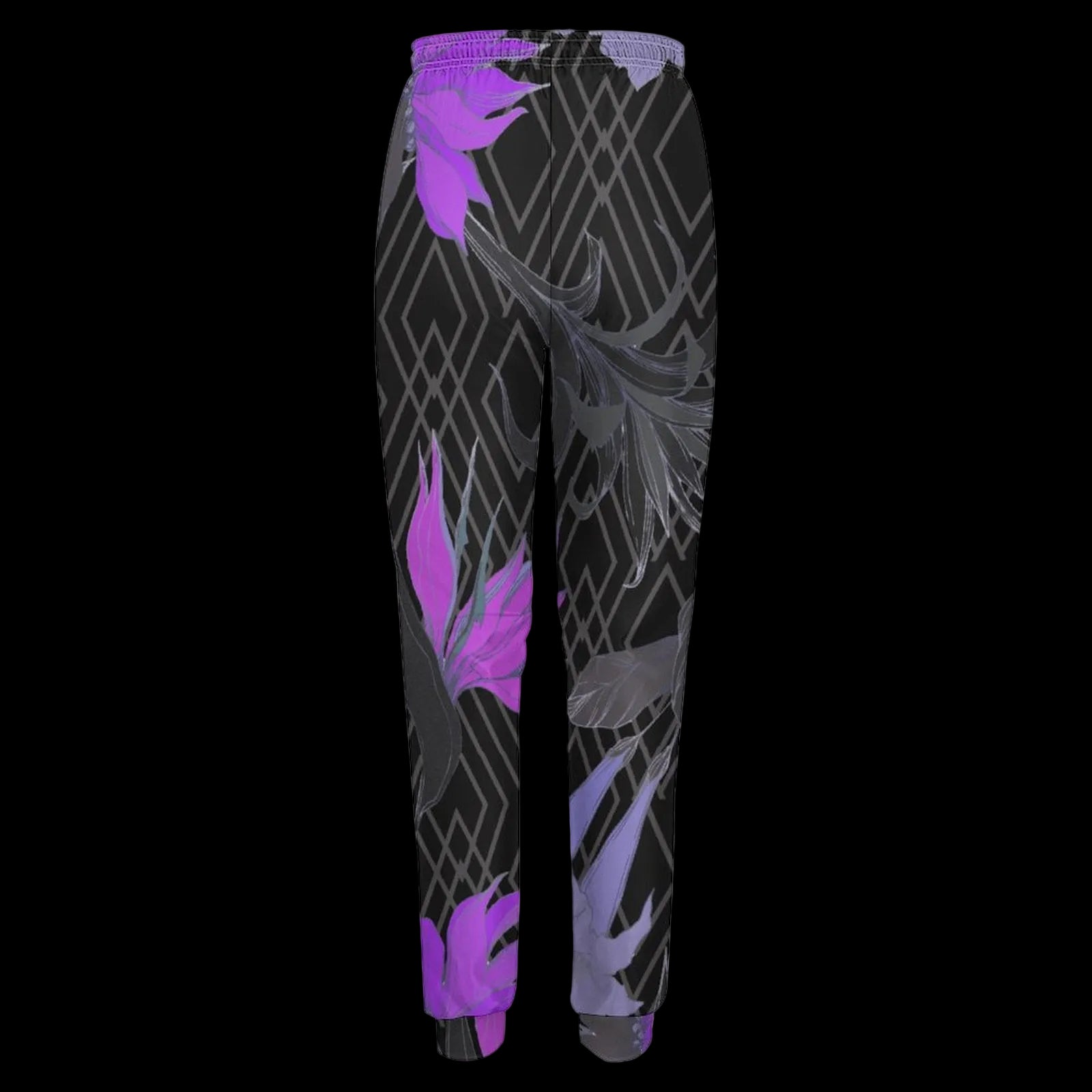 Purple Tropical Geometric Women's Sweatpants