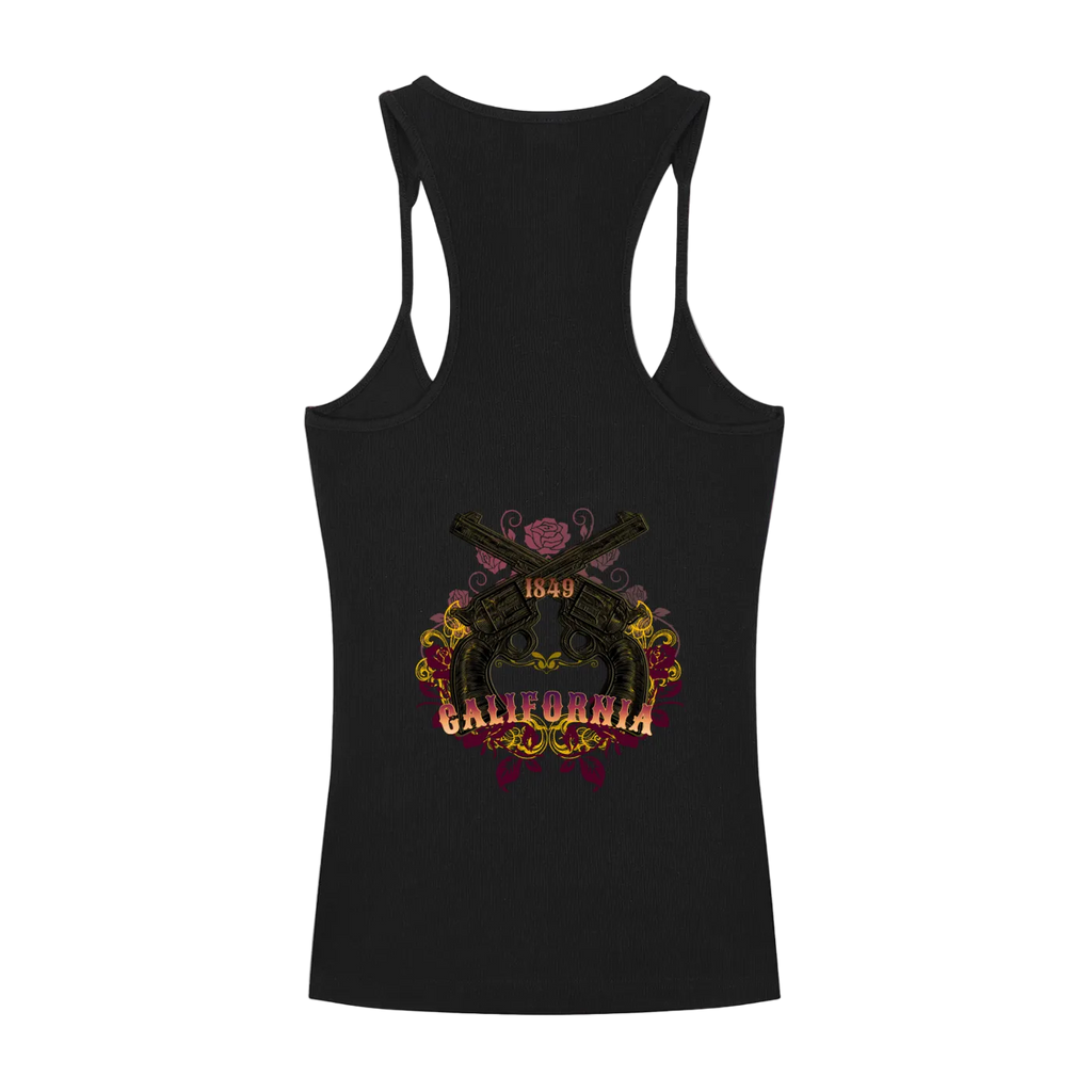 Vintage Outlaw Ribbed Women's Racerback Tank Top