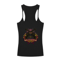 California Outlaw Ribbed Women's Racerback Tank Top
